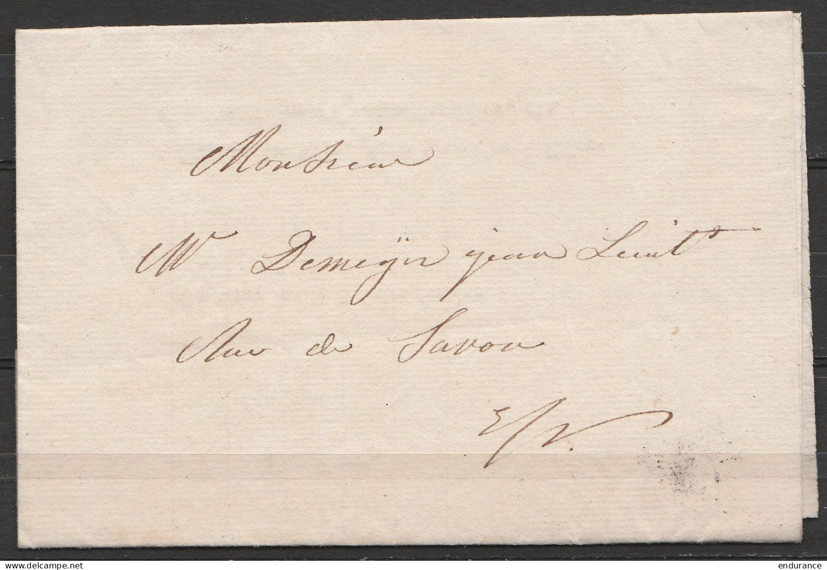 L. Datée 12 Avril 1831 De GAND Pour EV - Convocation Du Commandant De La Garde Civique (au Dos: Cachet Garde Civique) - 1830-1849 (Onafhankelijk België)