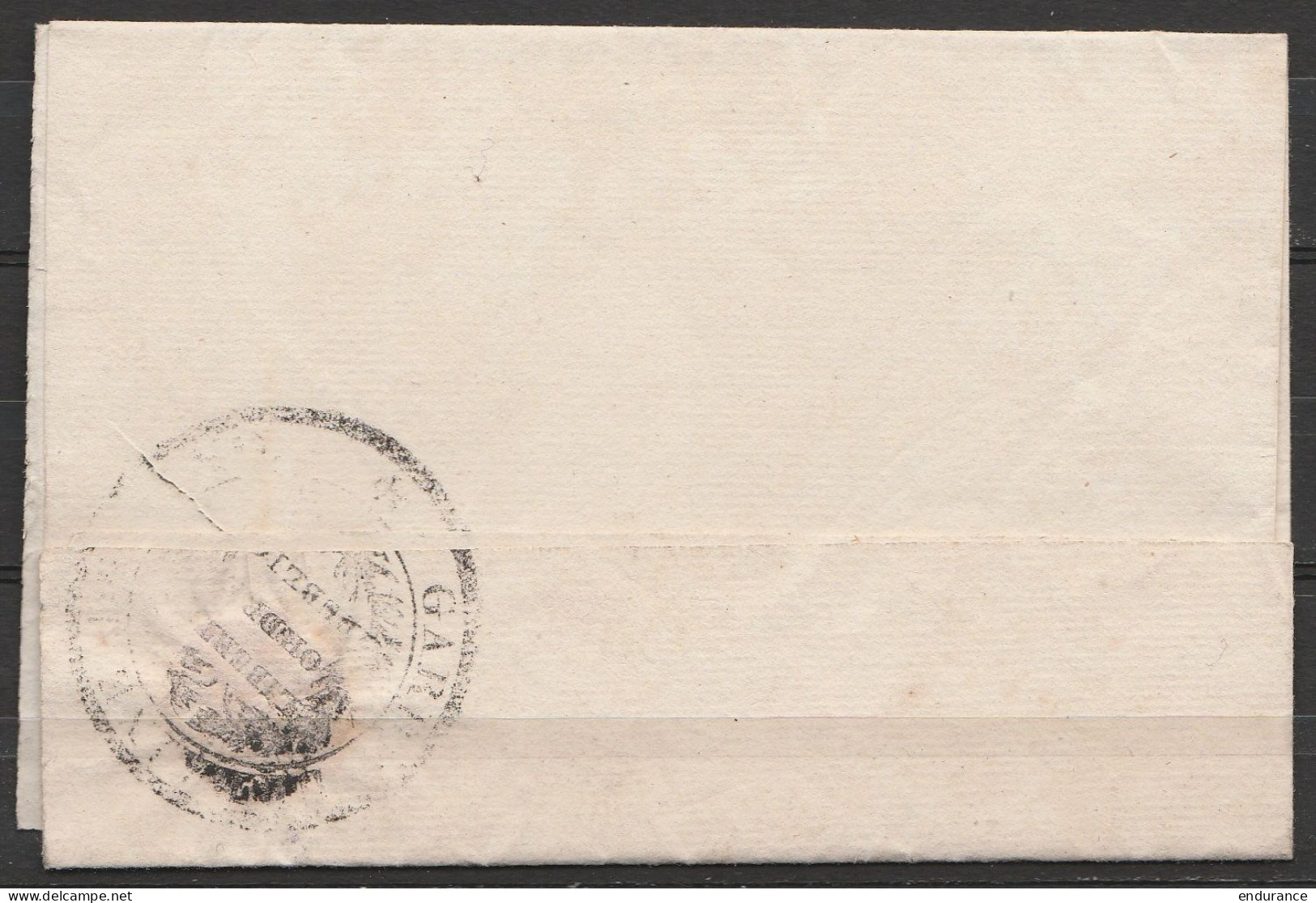 L. Datée 12 Avril 1831 De GAND Pour EV - Convocation Du Commandant De La Garde Civique (au Dos: Cachet Garde Civique) - 1830-1849 (Belgique Indépendante)