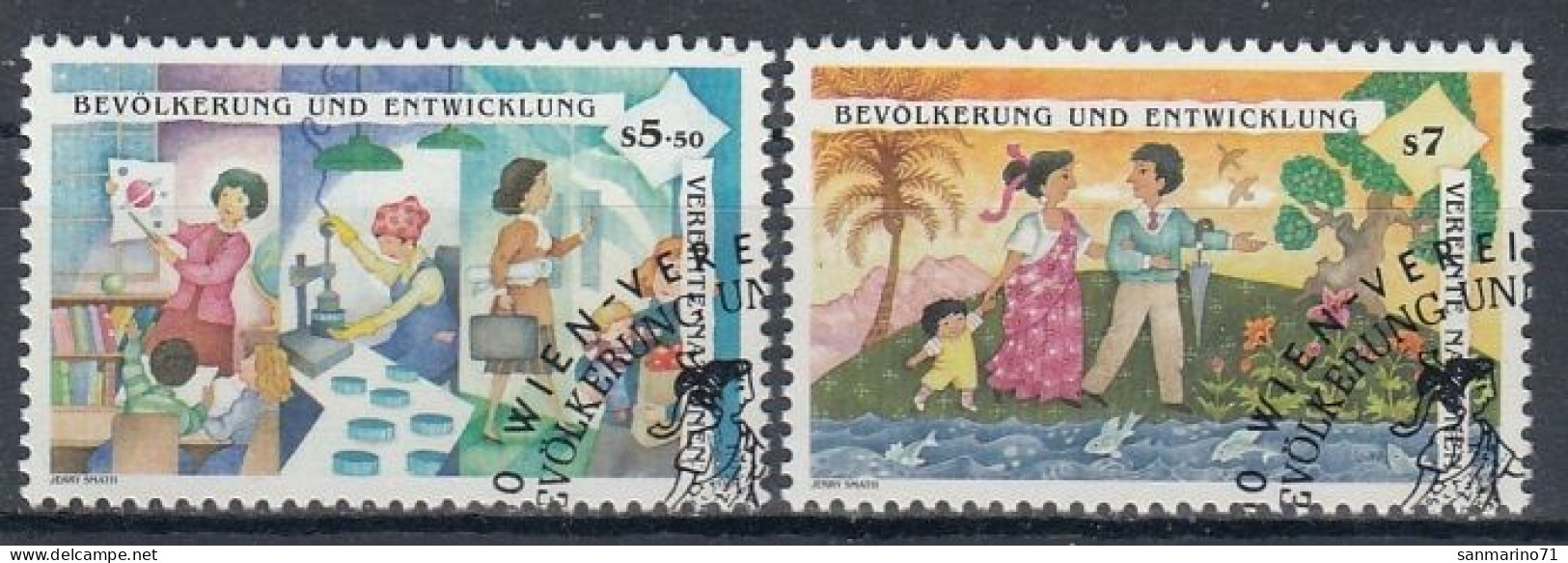 UNITED NATIONS Vienna 174-175,used - Used Stamps