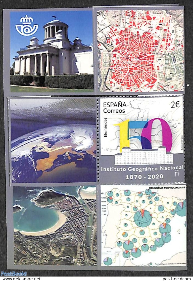 Spain 2020 National Geographic Institute S/s, Mint NH, Various - Maps - Nuevos