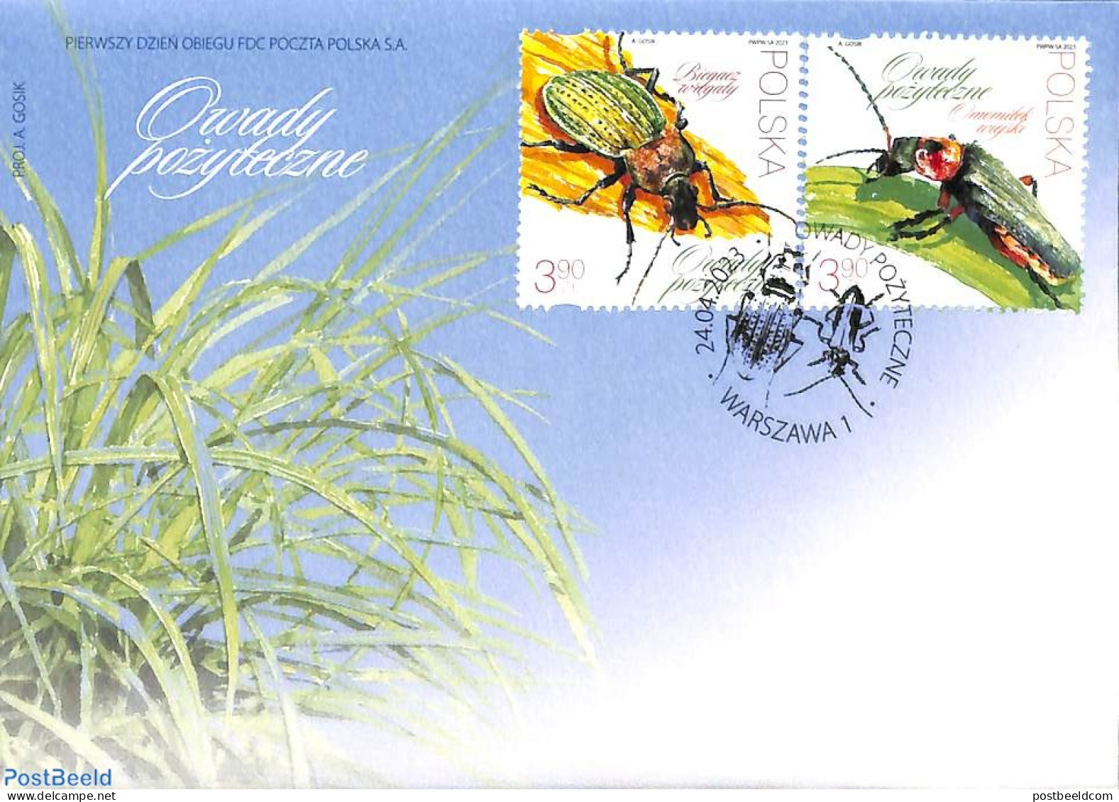 Poland 2023 Insects 2v, Mint NH, Nature - Insects - Unused Stamps