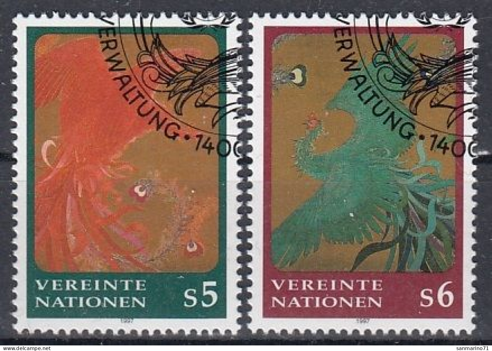 UNITED NATIONS Vienna 220-221,used - Usados