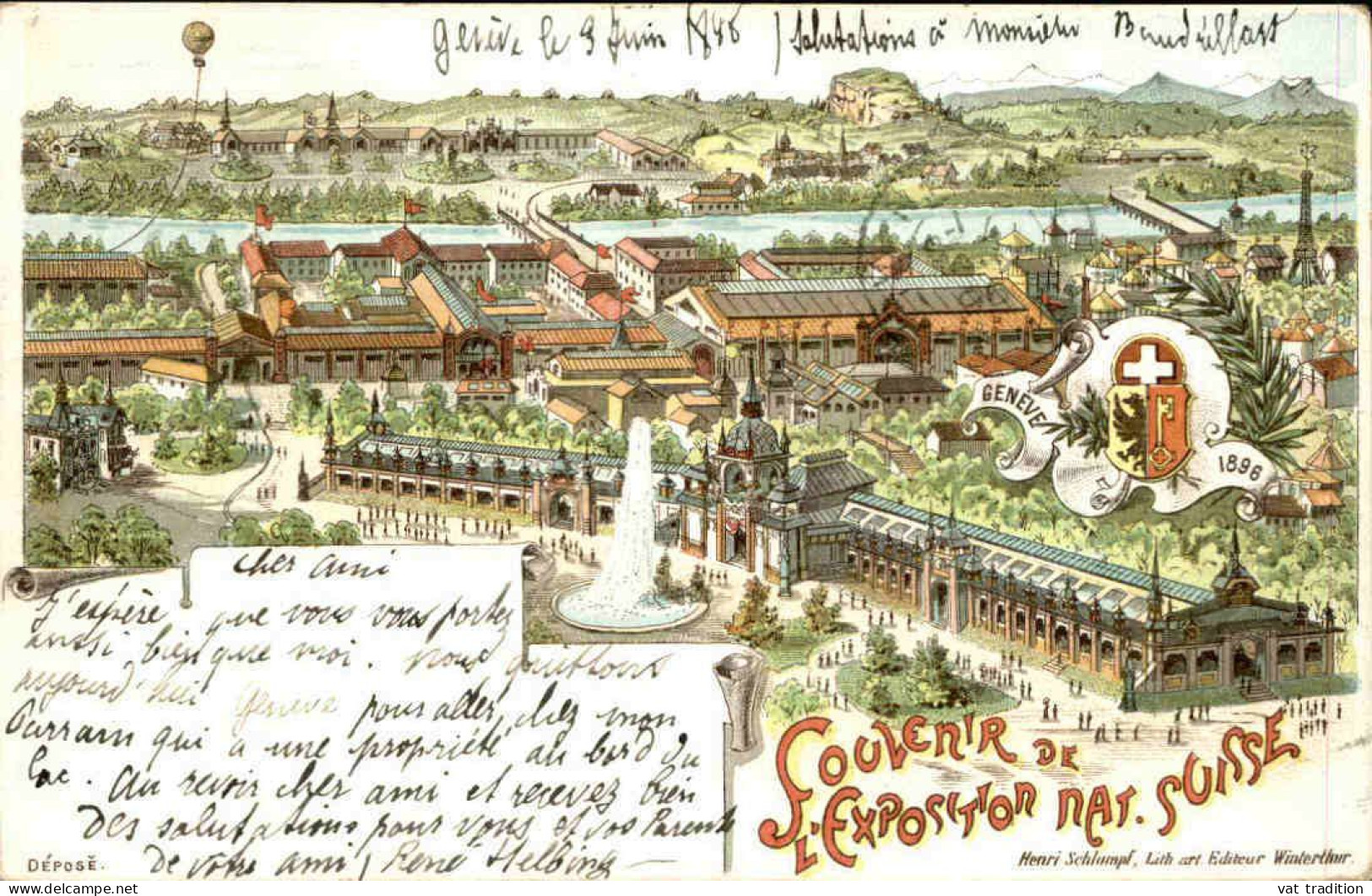 ÉVÉNEMENTS-  Carte Postale De L'Exposition Suisse En 1898 - L 152056 - Exhibitions