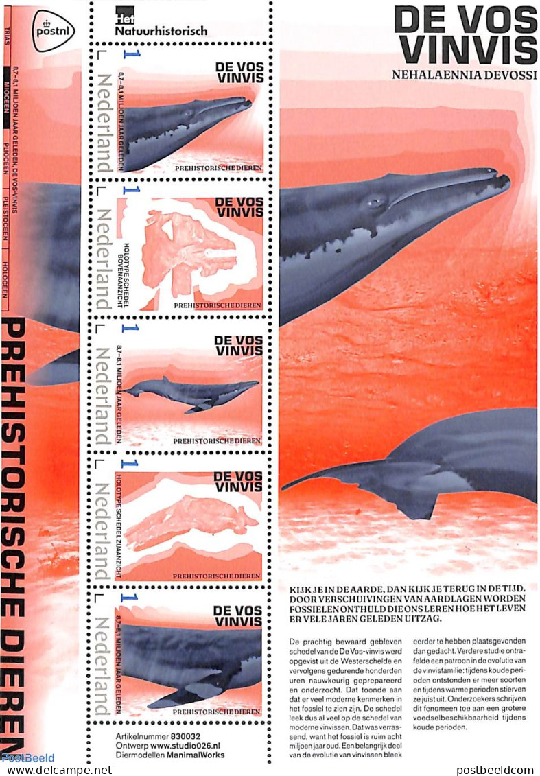 Netherlands - Personal Stamps TNT/PNL 2023 Prehistoric Animals M/s, Mint NH, Nature - Prehistoric Animals - Préhistoriques