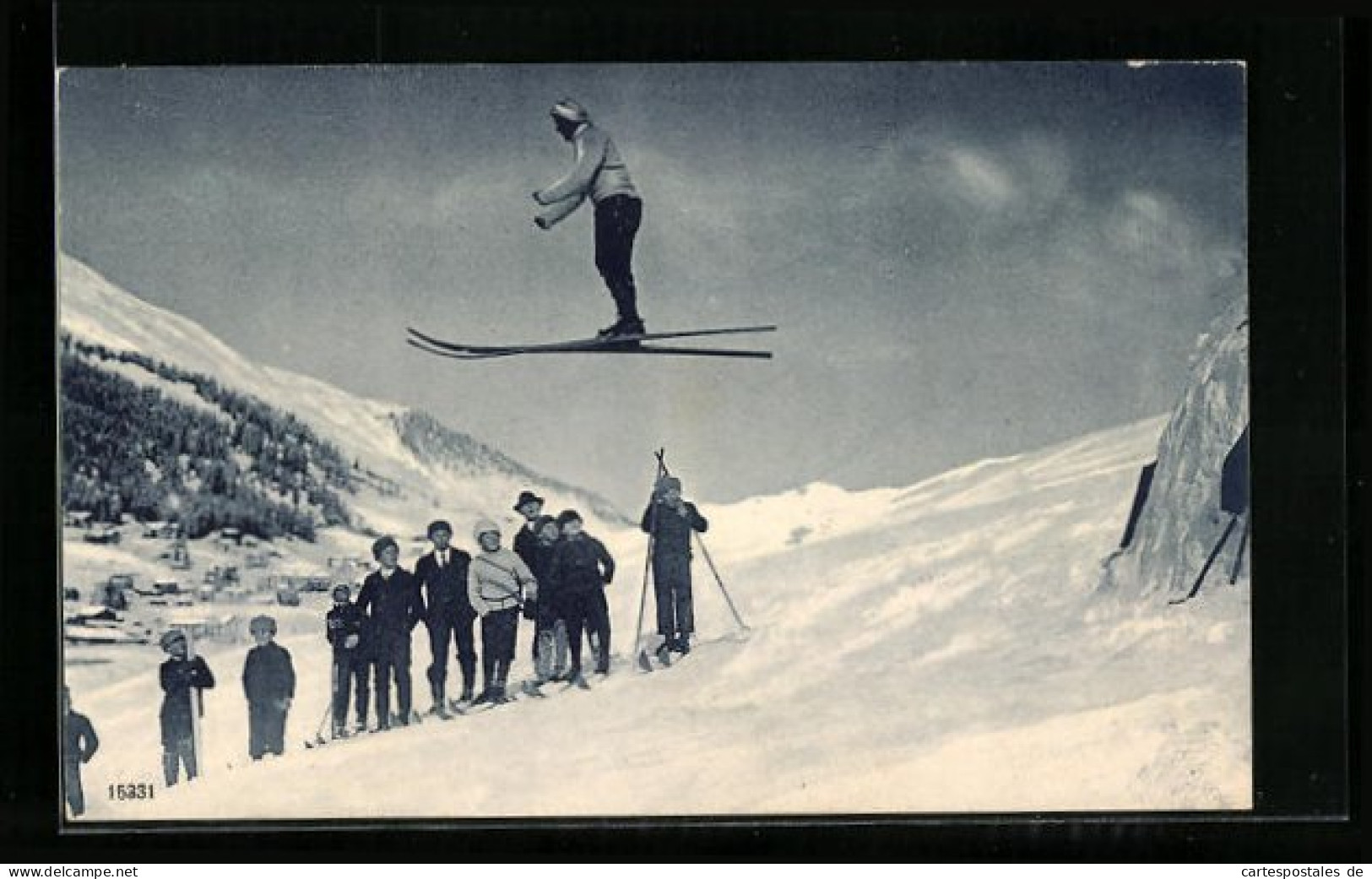 AK Skispringer An Einem Abhang  - Winter Sports