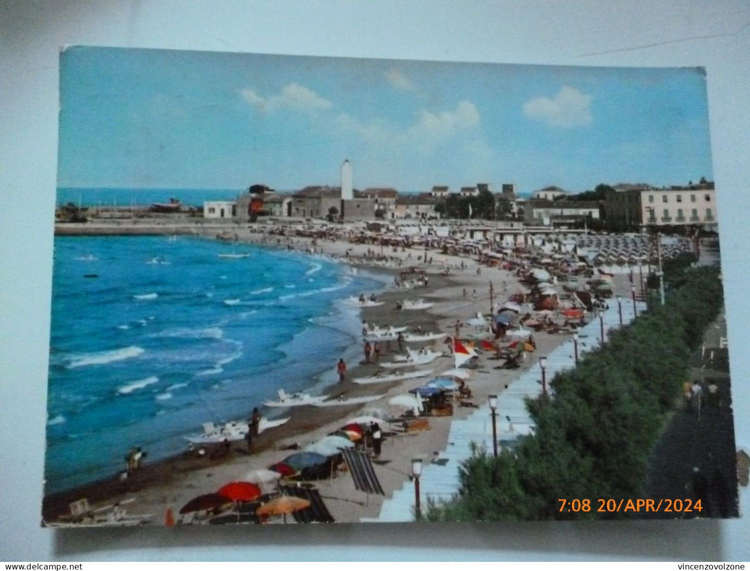 Cartolina  Viaggiata "FANO La Spiaggia" 1961 - Fano