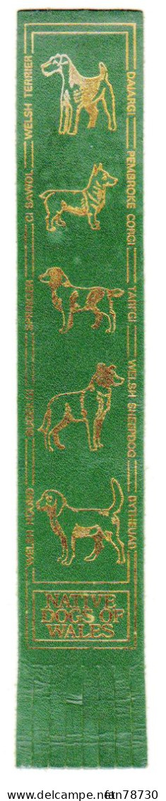 Marque-pages En Cuir - Native Dogs Of Wales - Frais Du Site Déduits - Lesezeichen