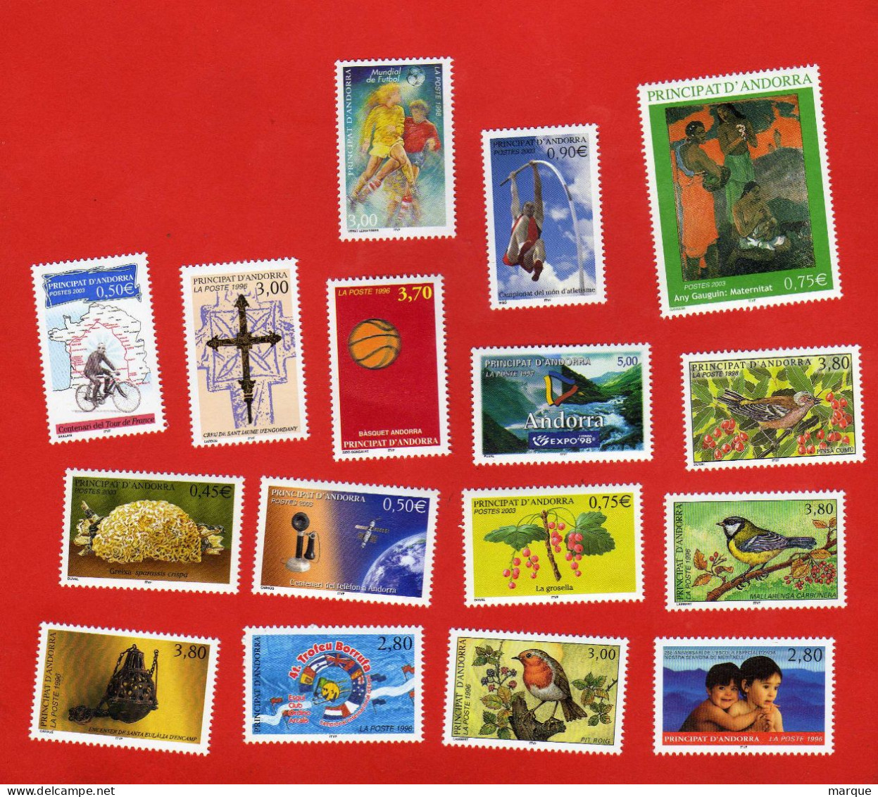 Lot De 16 Timbres PRINCIPAT D'ANDORRA Neufs Xx - Lots & Kiloware (mixtures) - Max. 999 Stamps