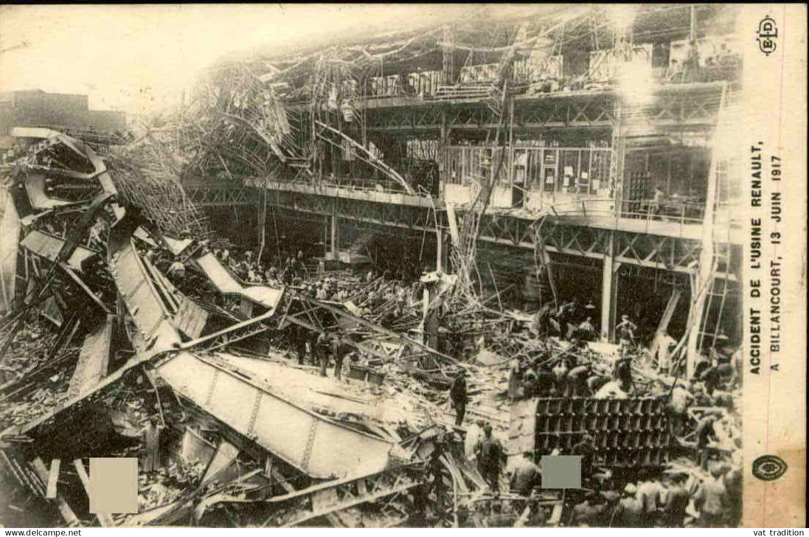 ÉVÉNEMENTS -  Carte Postale De L'Accident De L'Usine Renault à Billancourt En 1917 - L 152068 - Catastrofi