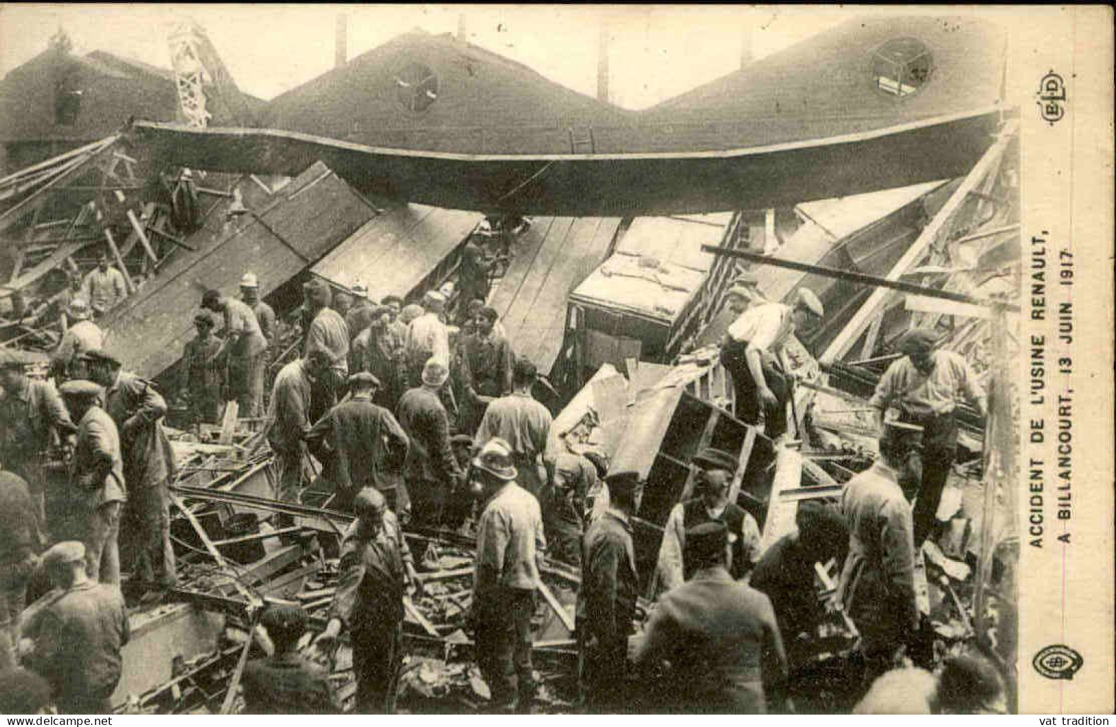 ÉVÉNEMENTS -  Carte Postale De L'Accident De L'Usine Renault à Billancourt En 1917 - L 152069 - Catástrofes