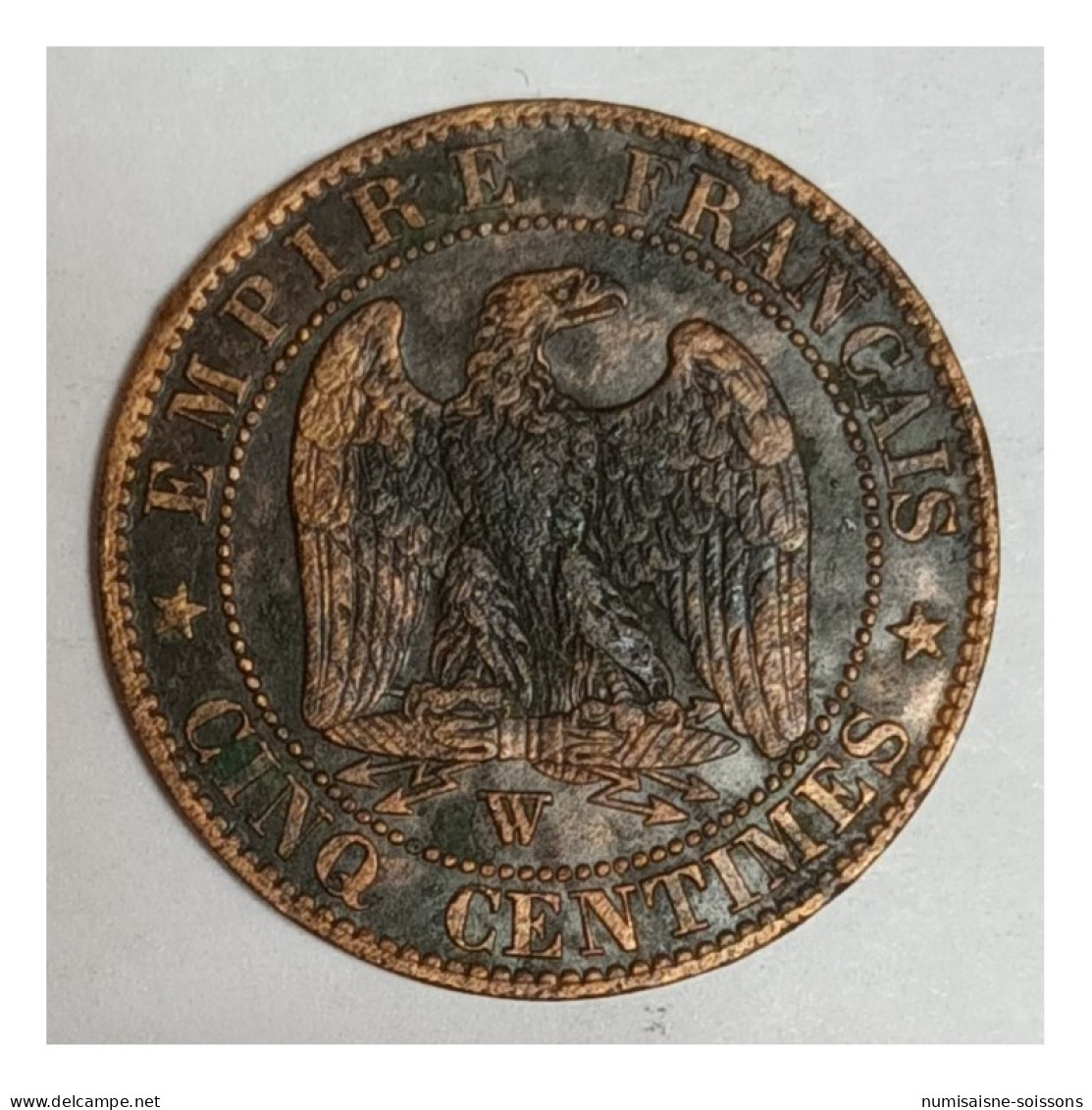 GADOURY 152 - CINQ CENTIMES 1854 W Lille TYPE NAPOLEON III - TTB - KM 777 - OXYDE - TTB - 5 Centimes