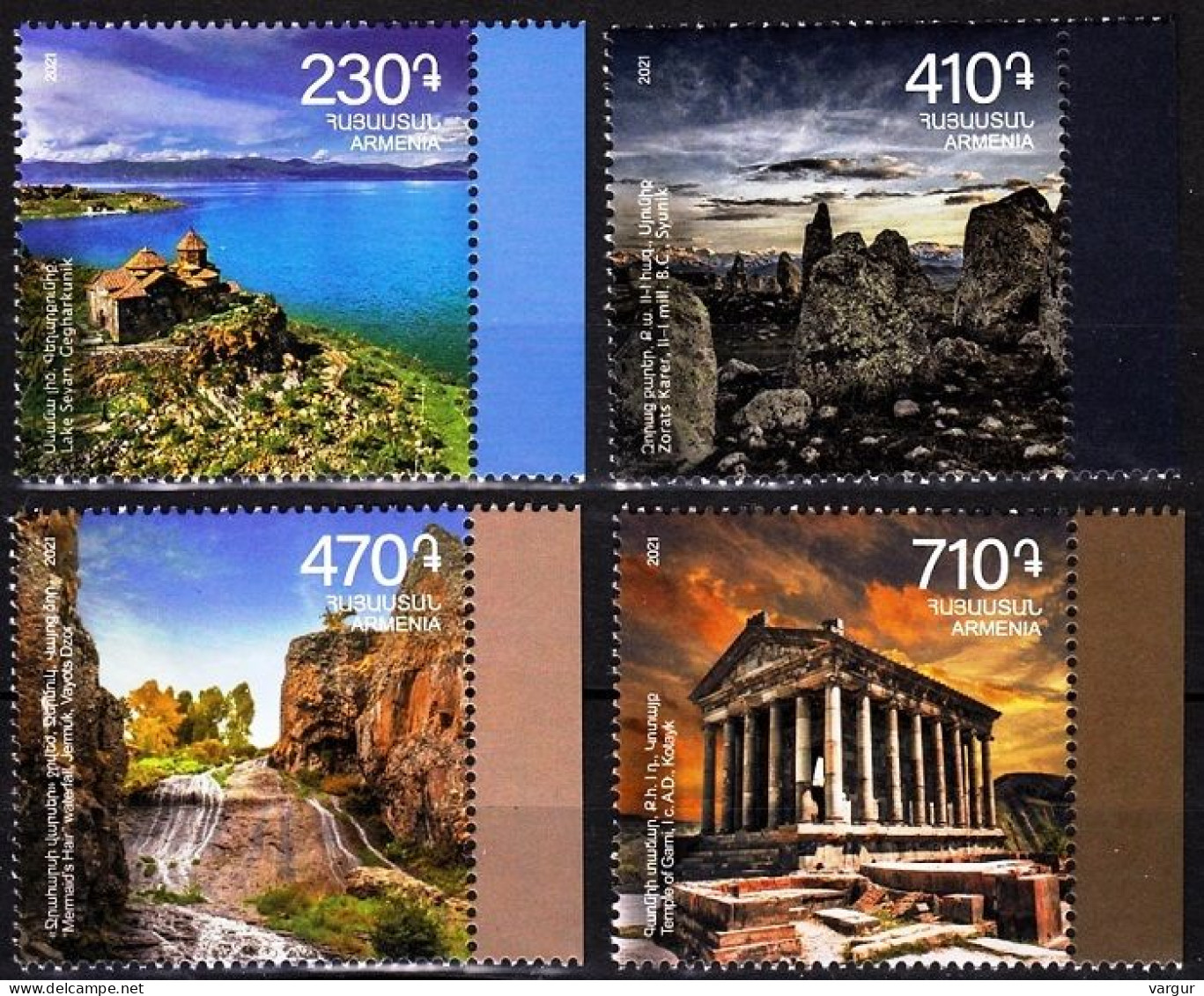 ARMENIA 2021-22 Sights Tourism. Nature Architecture Archaeology, MNH - Autres & Non Classés