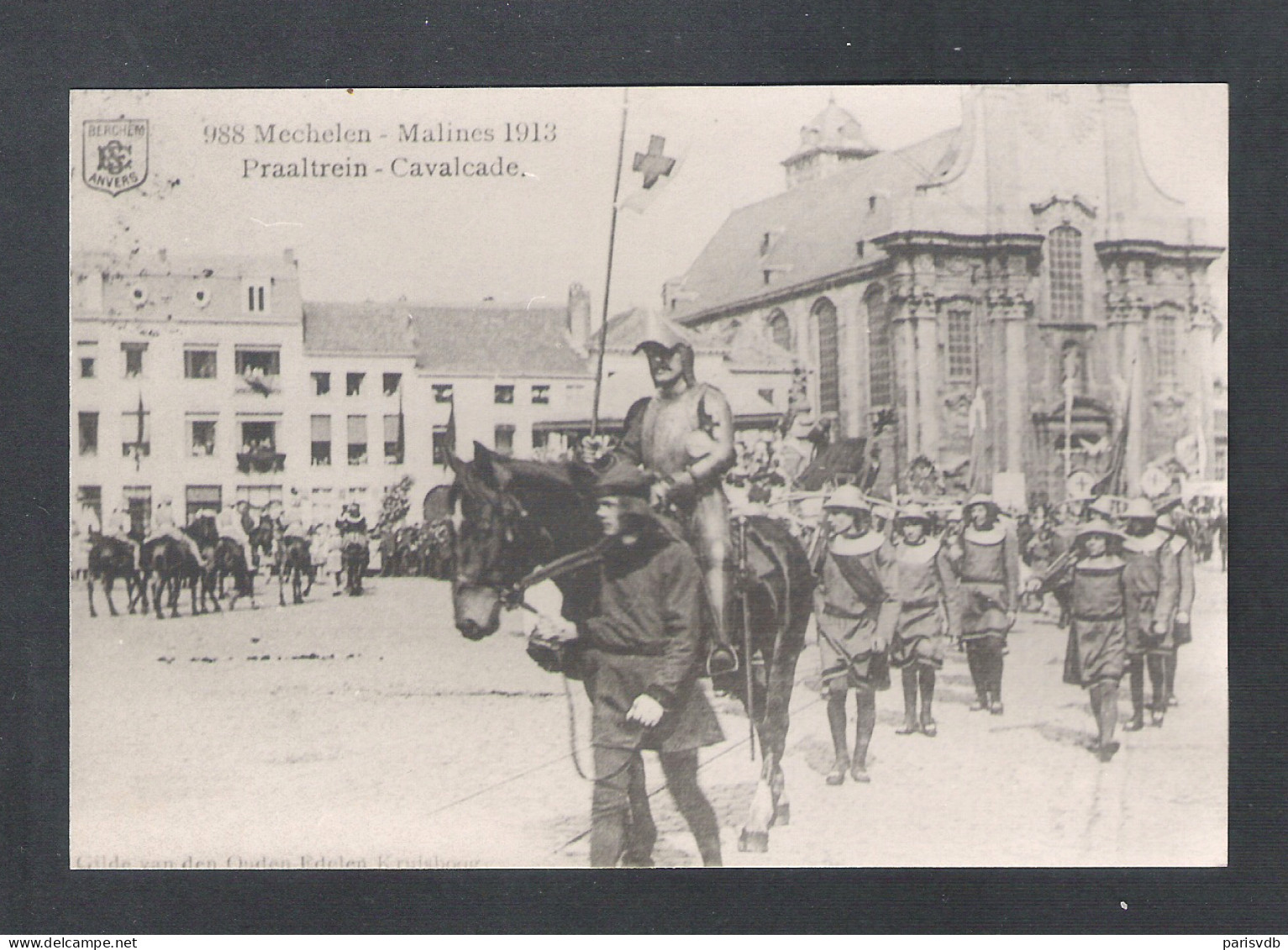 MECHELEN -  988 MECHELEN - MALINES 1913 - PRAALTREIN - CAVALCADE - FOTOKAART   (11.712) - Malines