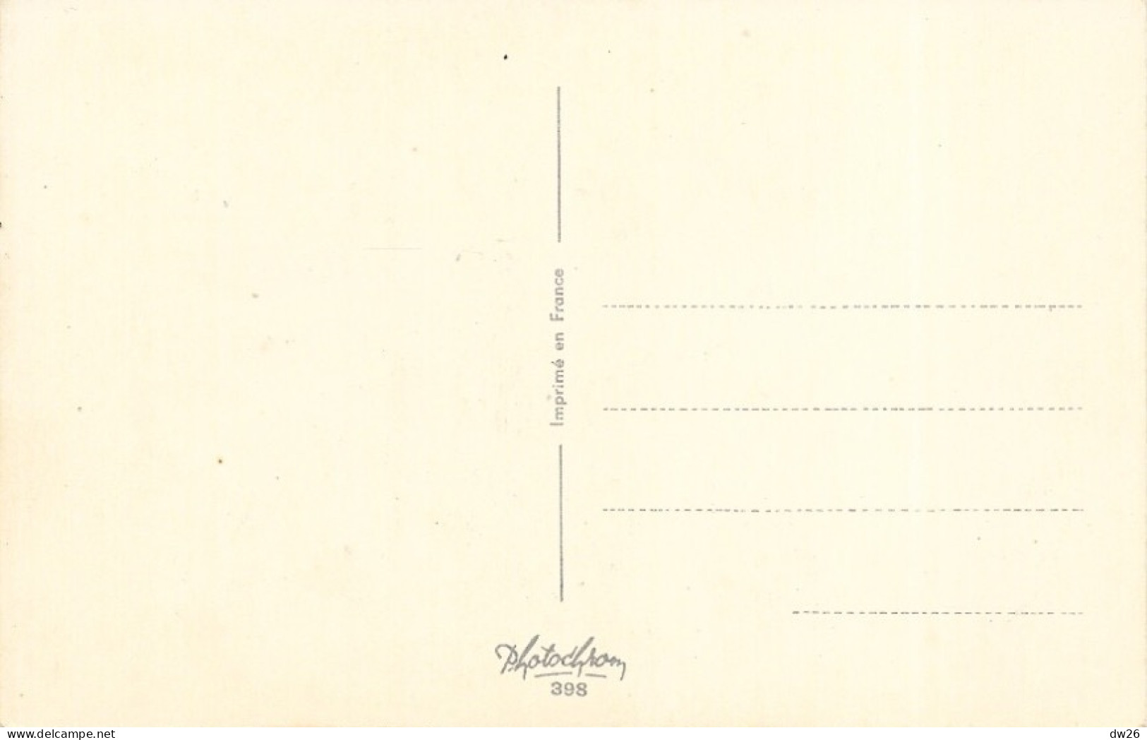 Illustration Non Signée: Les Copains, Double Jeu Entre Couples - La Partie De Cartes - Carte Photochrom N° 398 - Contemporain (à Partir De 1950)