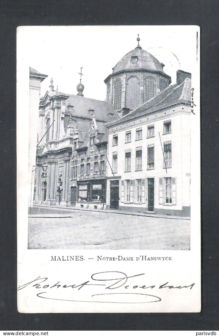 MECHELEN - MALINES - NOTRE -DAME D'HANSWIJCK  - ROBERT DROESHAUT - 1903 (11.713) - Malines