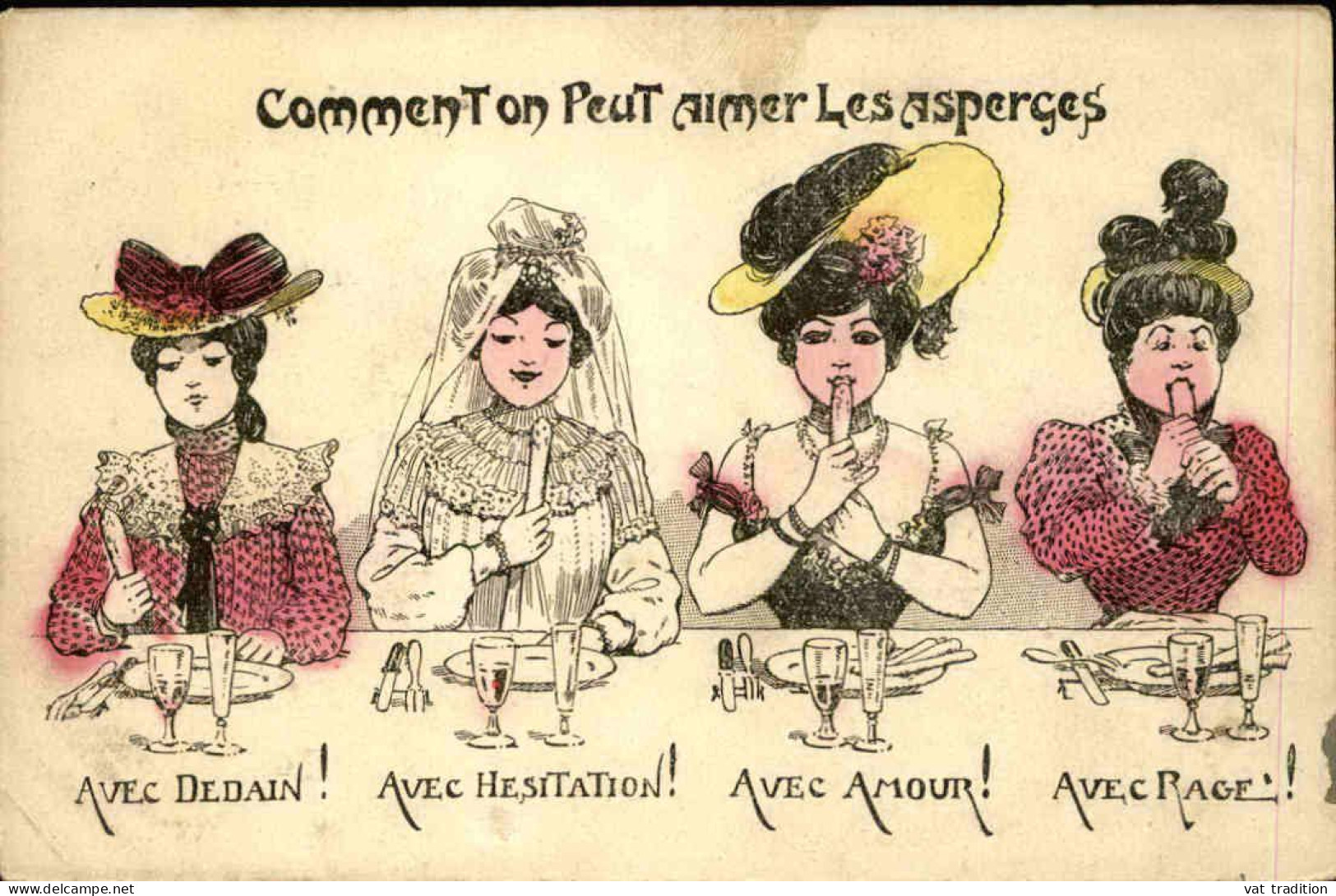 HUMORISTIQUE -  Carte Postale - Comment On Peut Aimer Les Asperges - L 152073 - Humour