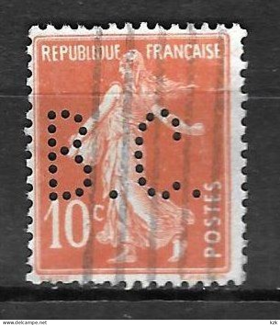782	N°	138	Perforé	-	BC 51	-	BOUCHET Et Cie - Used Stamps