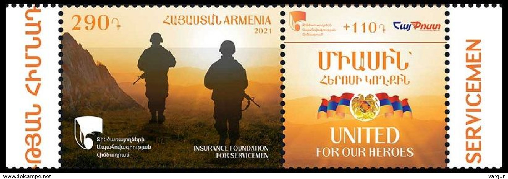 ARMENIA 2021-31 Military: Insurance Foundation For Servicemen, MNH - Militares