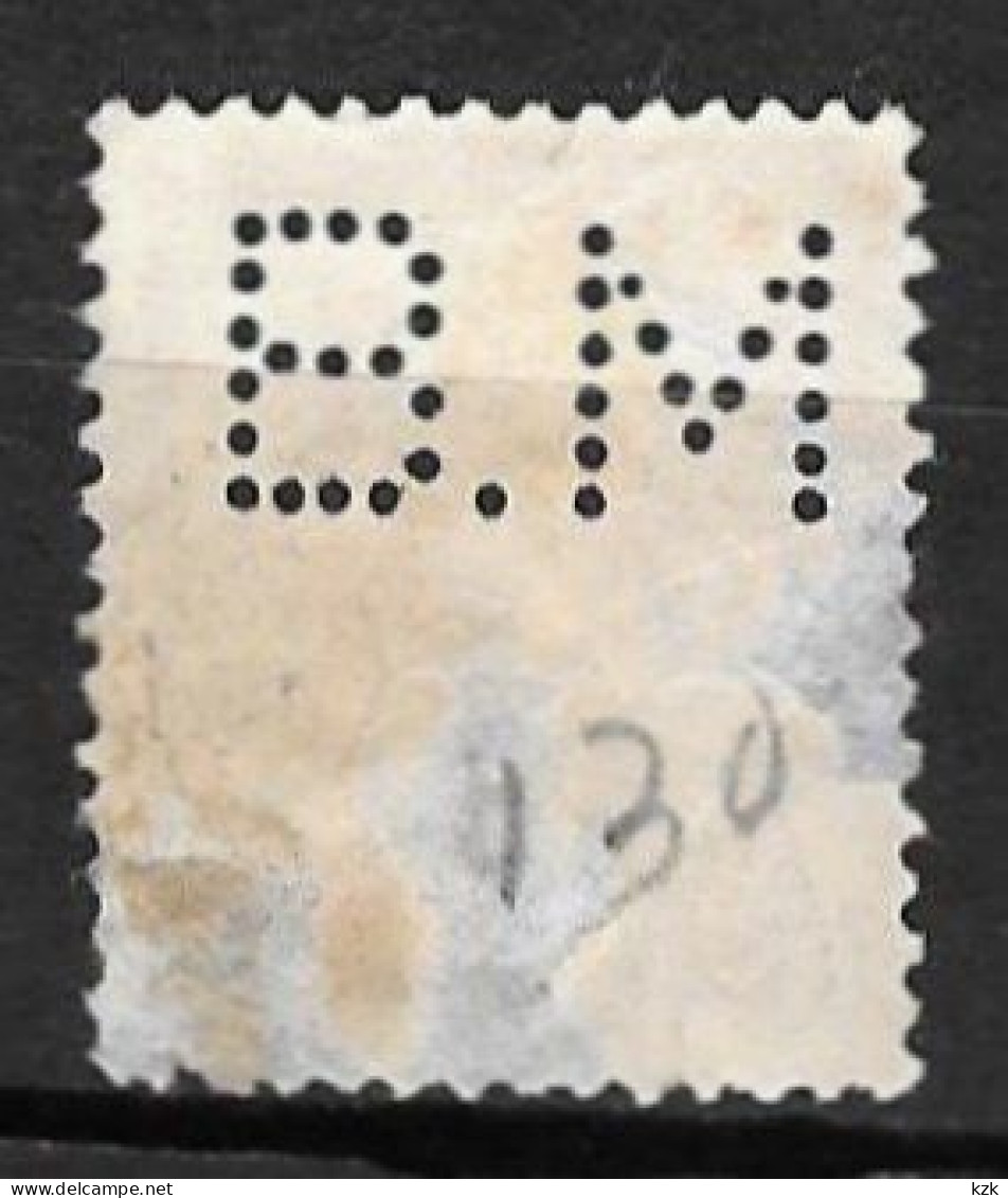 786	N°	202	Perforé	-	BM 130	-	BANQUE De MULHOUSE - Used Stamps