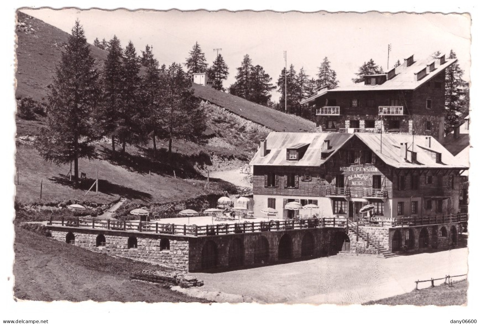 VALBERG - Hotel Pension BLANCHE NEIGE  (carte Photo) - Otros & Sin Clasificación