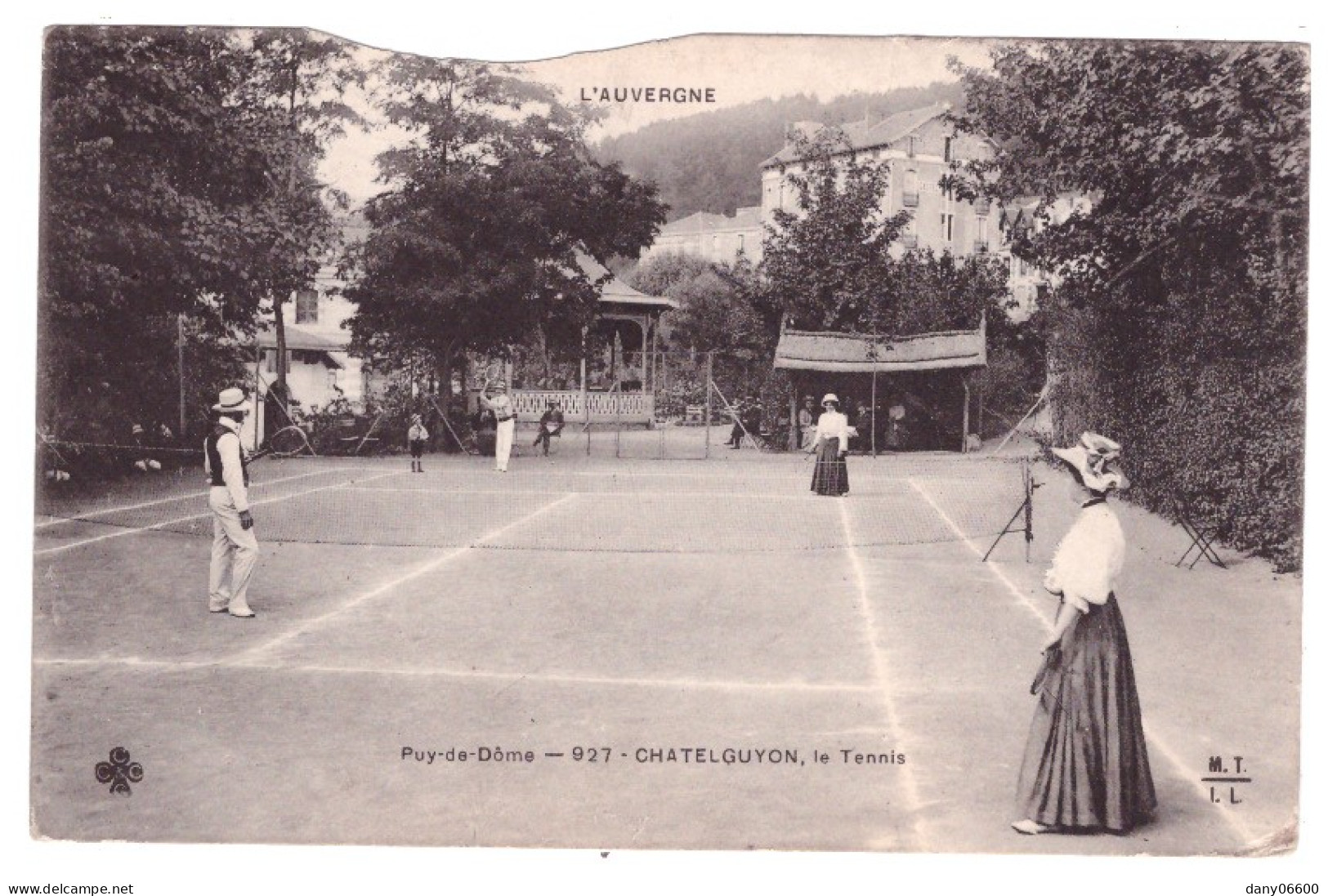 CHATEL GUYON - Le Tennis (carte Animée) - Châtel-Guyon