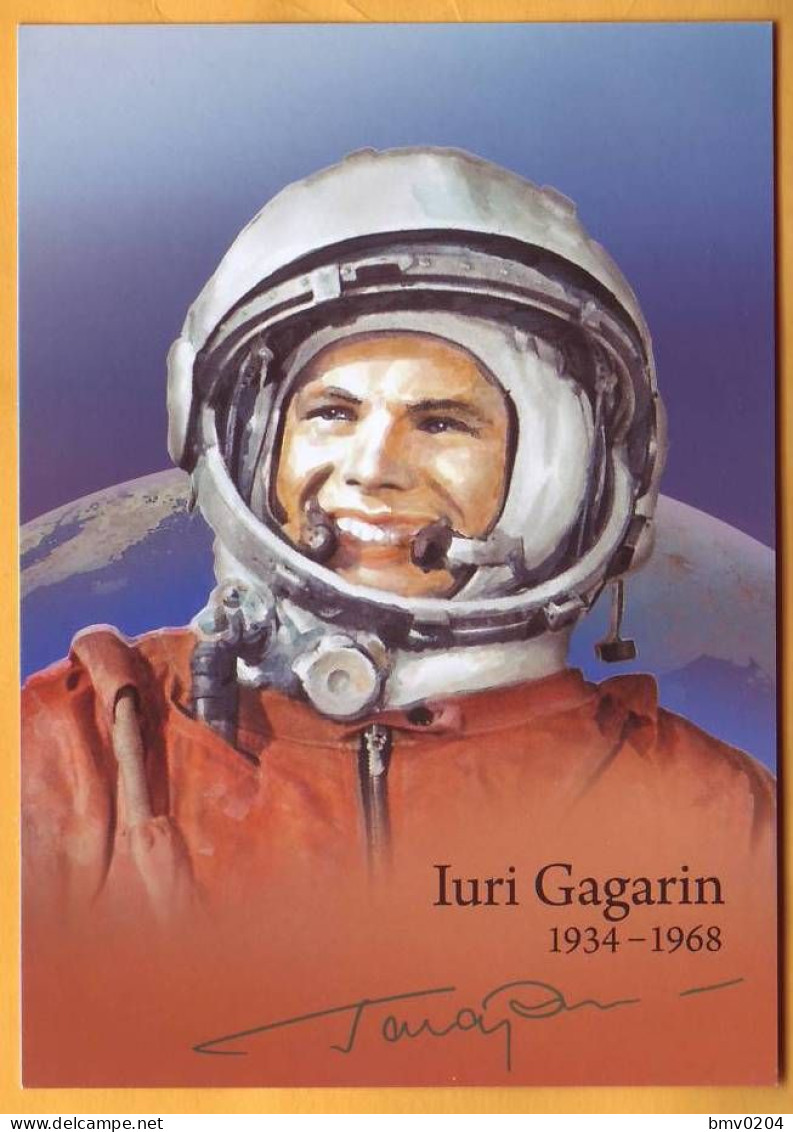 2021 2001 Moldova Moldavie Moldau Special Cancellation: "Yuri Gagarin - 60 Years Of Space Flight". Cosmonaut, - Moldavie