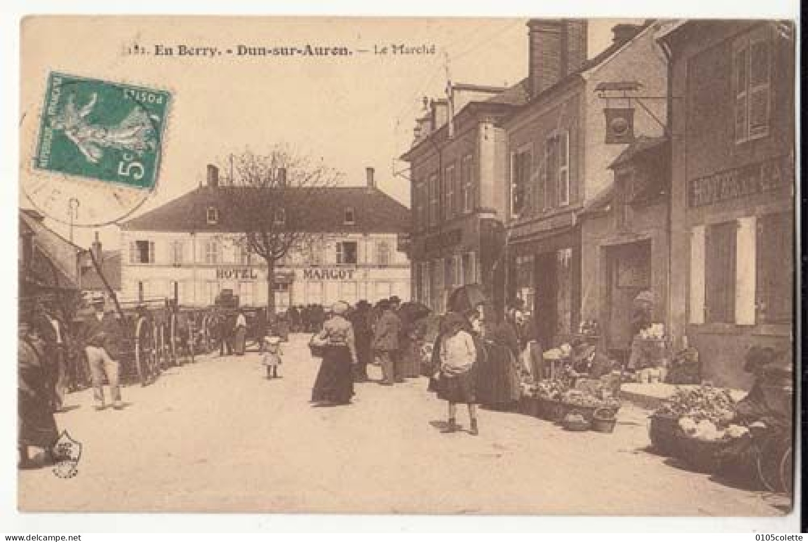 Carte France 18 - Dun Sur Auron - Le Marché -  PRIX FIXE - ( Cd072) - Dun-sur-Auron