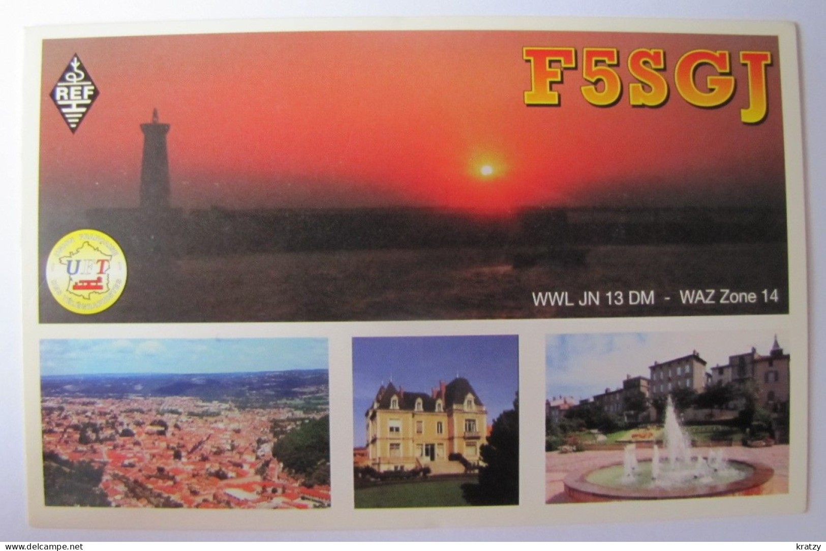 CARTES QSL - Radio Amateur - F5SGJ - Jean-Pierre Raynaud - Mazamet - France - Radio Amatoriale