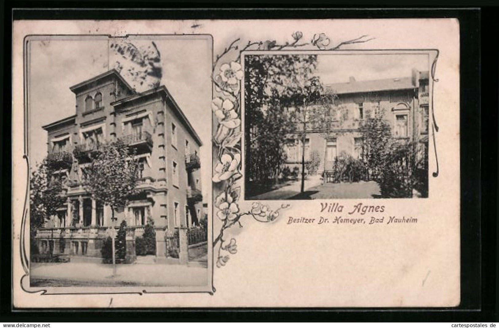 AK Bad Nauheim, Villa Agnes, Besitzer Dr. Homeyer  - Bad Nauheim