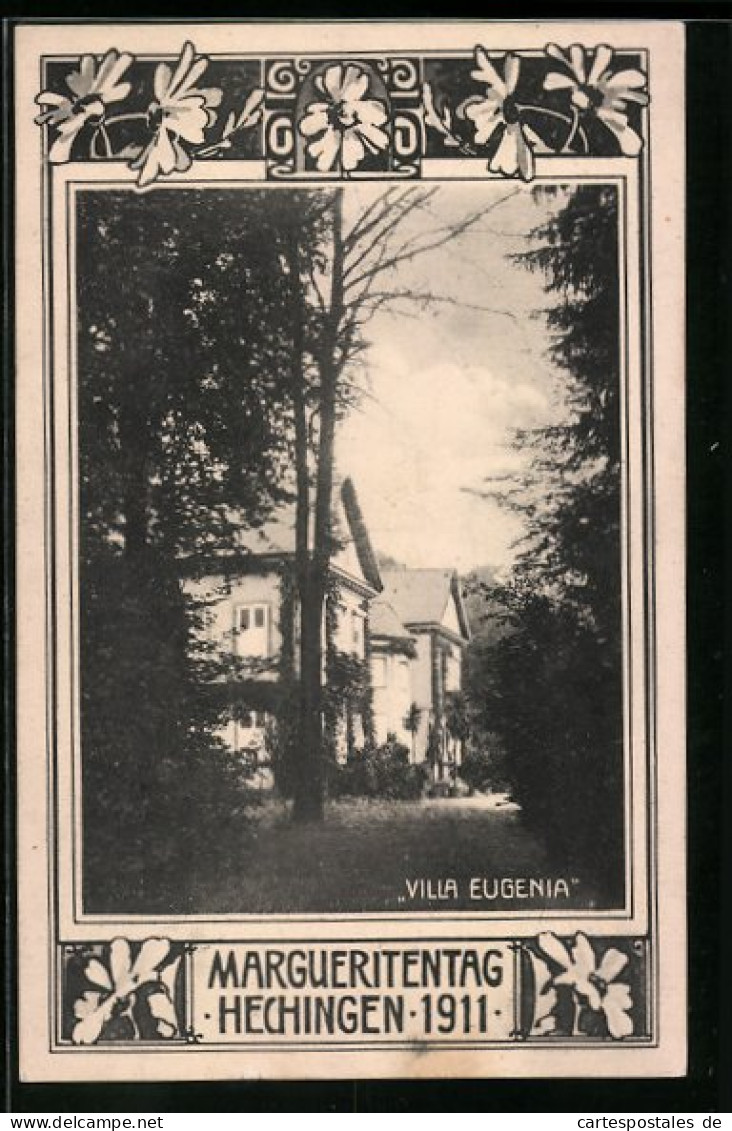 AK Hechingen, Margueritentag 1911, Villa Eugenia, Blumentag  - Altri & Non Classificati