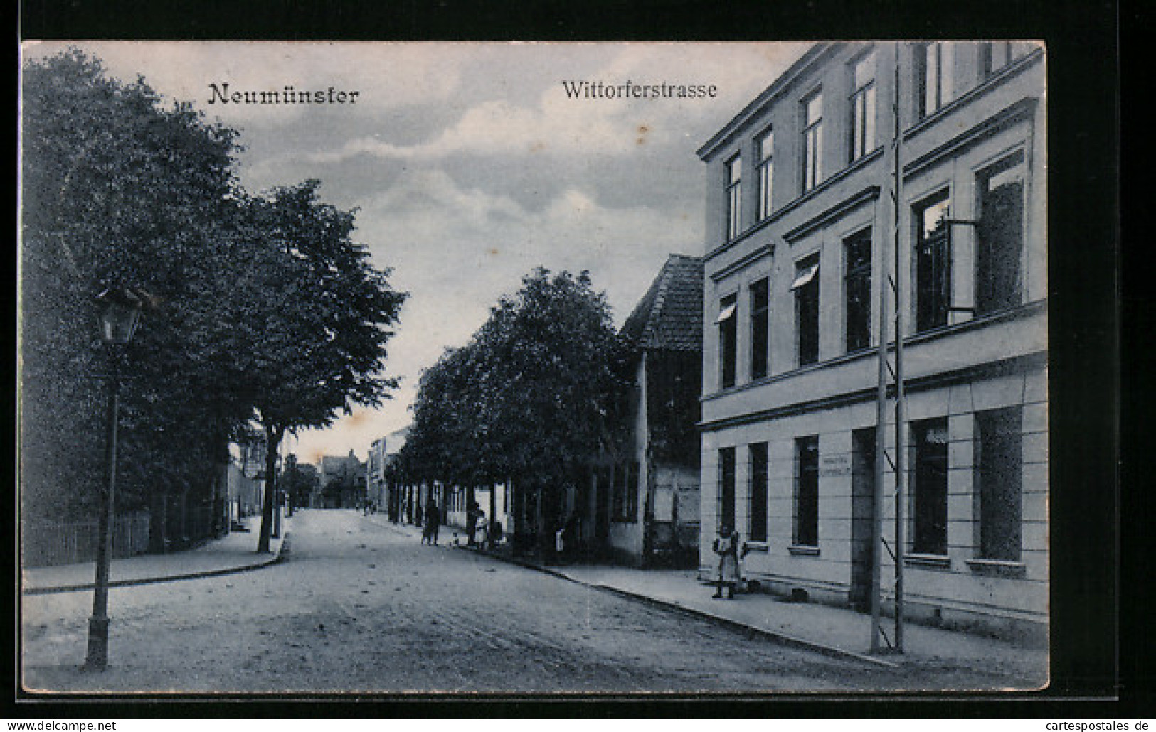 AK Neumünster, Wittorferstrasse Mit Anwohnern  - Neumünster