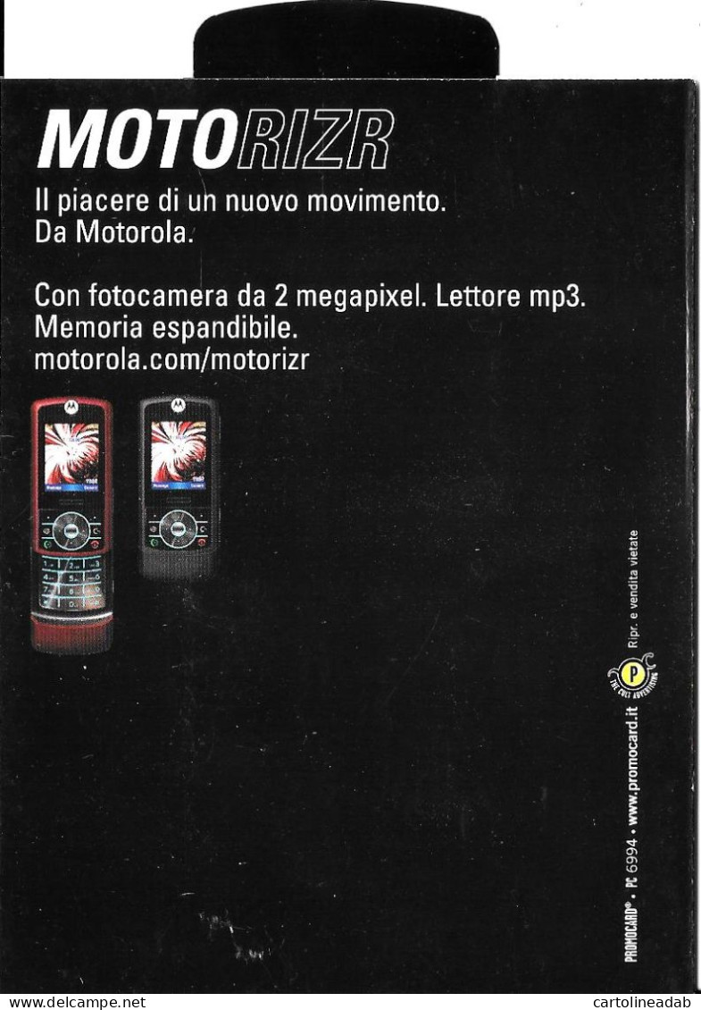 [MD9452] CPM - MOTOROLA MOTORIZR DON'T STOP SLIDING - PROMOCARD 6994 - PERFETTA - Non Viaggiata - Werbepostkarten