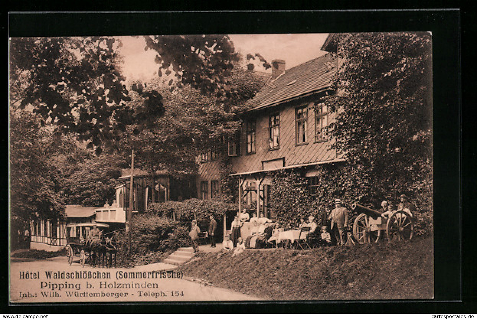 AK Pipping B. Holzminden, Hotel Waldschlösschen Von Wilh. Württemberger  - Holzminden