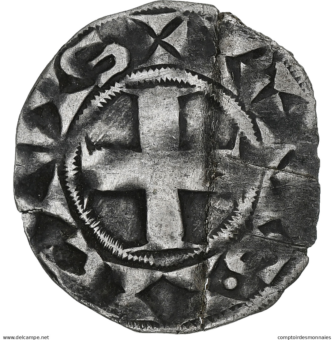 France, Philippe II Auguste, Denier Parisis, 1180-1223, Paris, Billon, TB+ - 1180-1223 Philipp II. August 