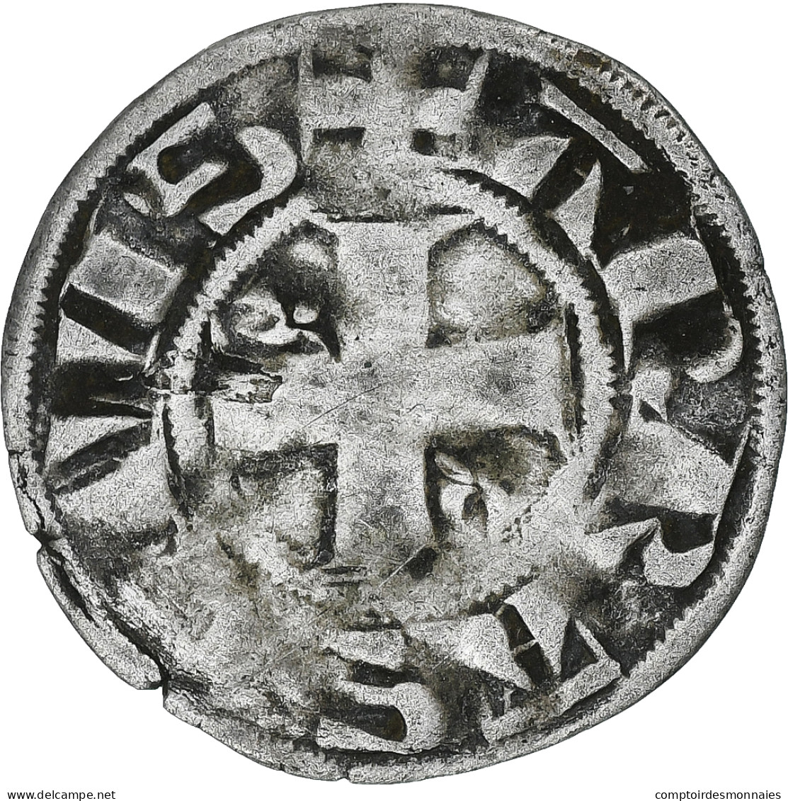 France, Philippe II Auguste, Denier Parisis, 1180-1223, Arras, Billon, TTB - 1180-1223 Philippe II Auguste