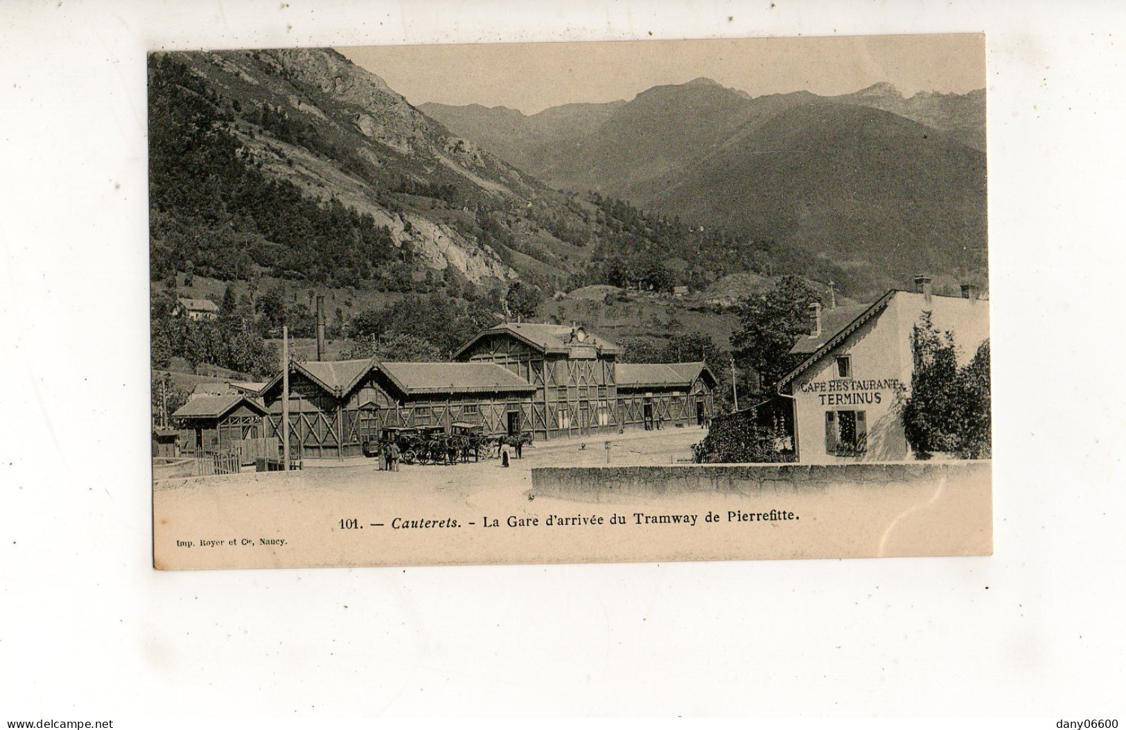 CAUTERET - La Gare D'Arrivée Du Tramway De Pierrefitte (carte Animée) - Cauterets