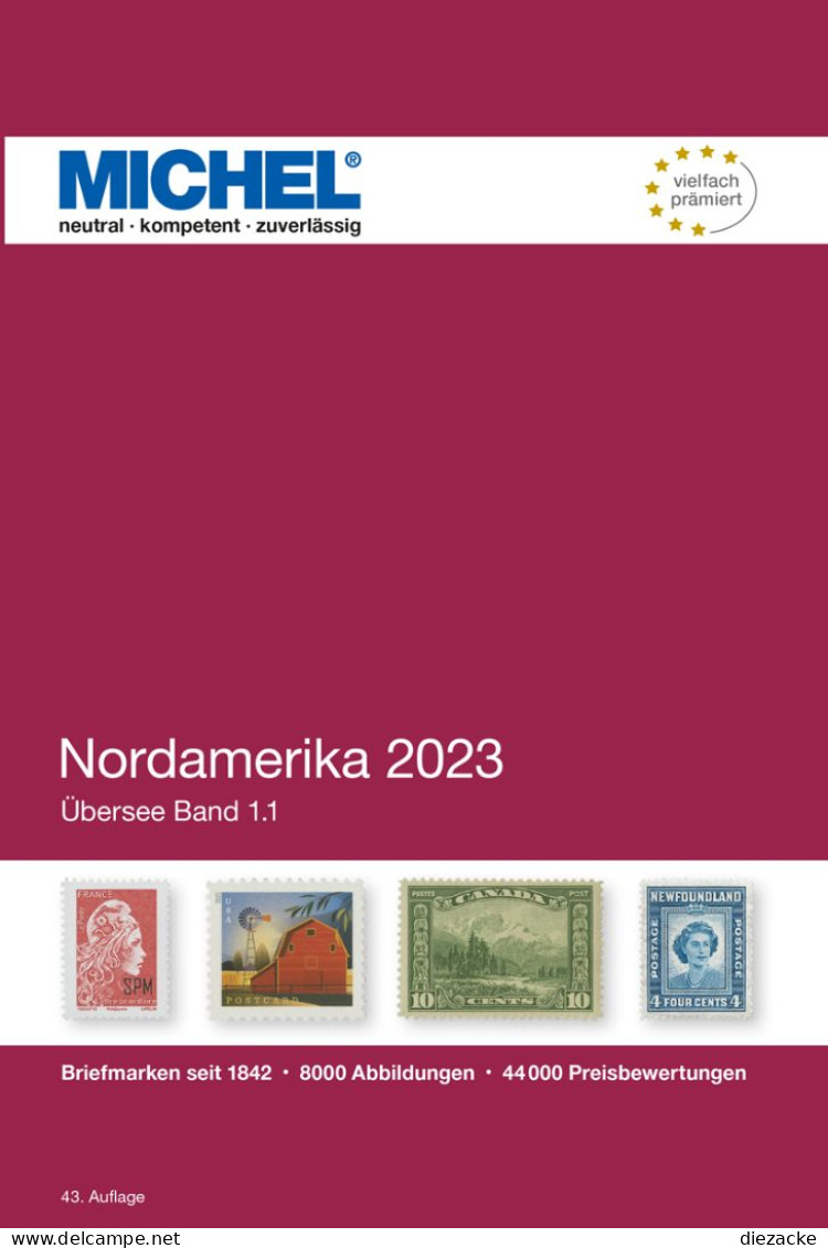 Michel Katalog Nordamerika 2023 (ÜK 1/1) Portofrei In Deutschland! Neu - Andere & Zonder Classificatie