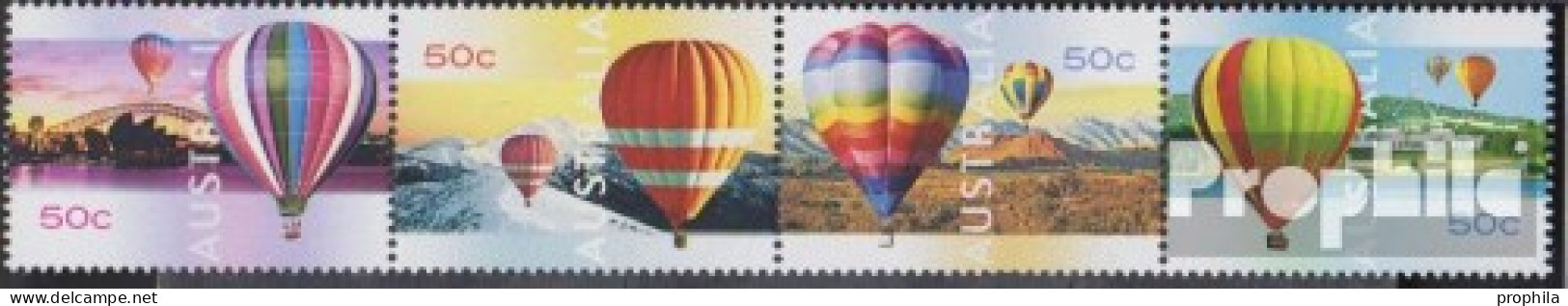 Australien 3006-3009 Viererstreifen (kompl.Ausg.) Postfrisch 2008 Ballone - Mint Stamps