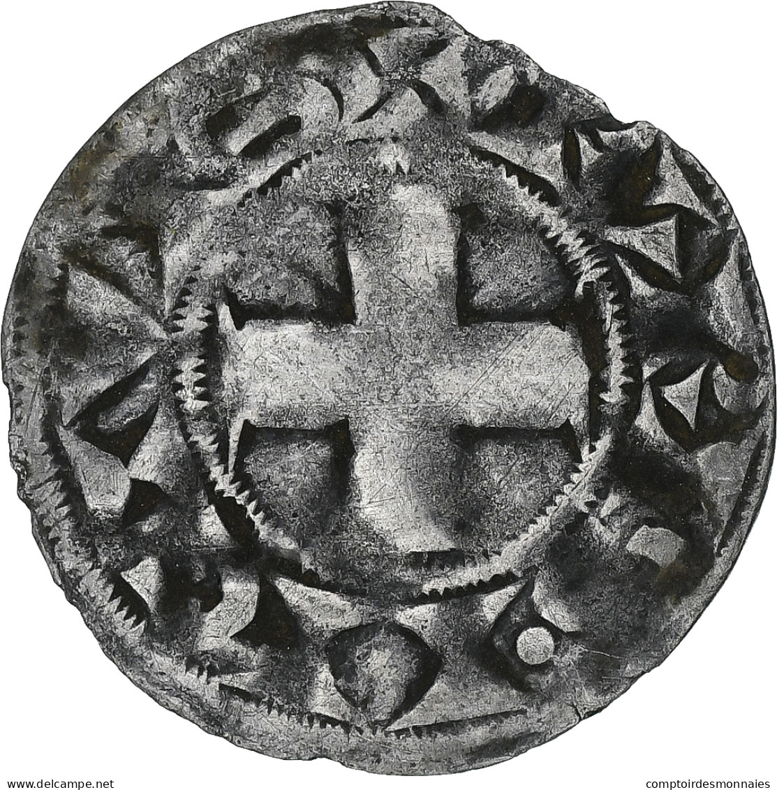 France, Philippe II Auguste, Denier Parisis, 1180-1223, Paris, Billon, TTB - 1180-1223 Philippe II Auguste