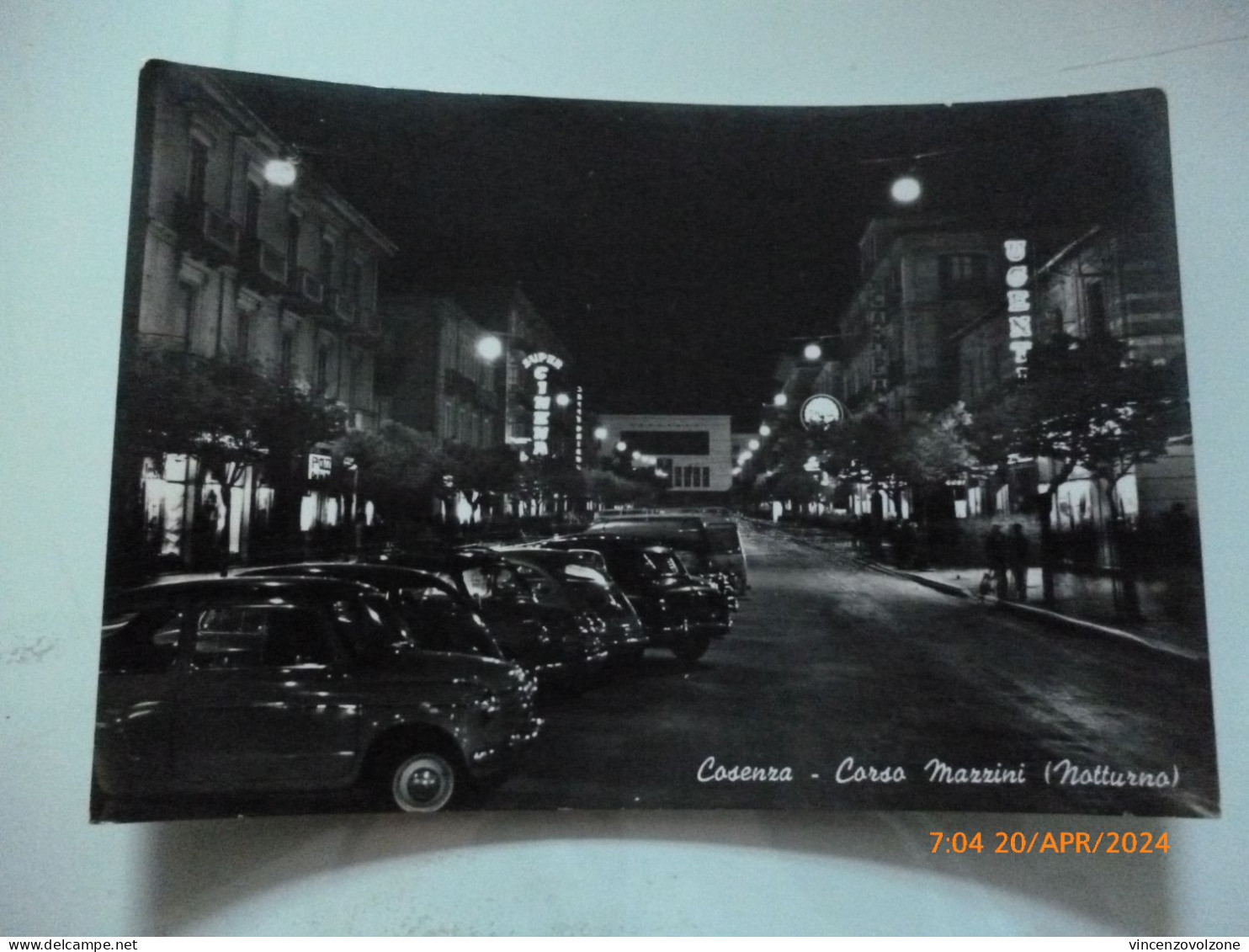 Cartolina  Viaggiata "CESENA Corso Mazzini ( Notturno )"  1958 - Forli