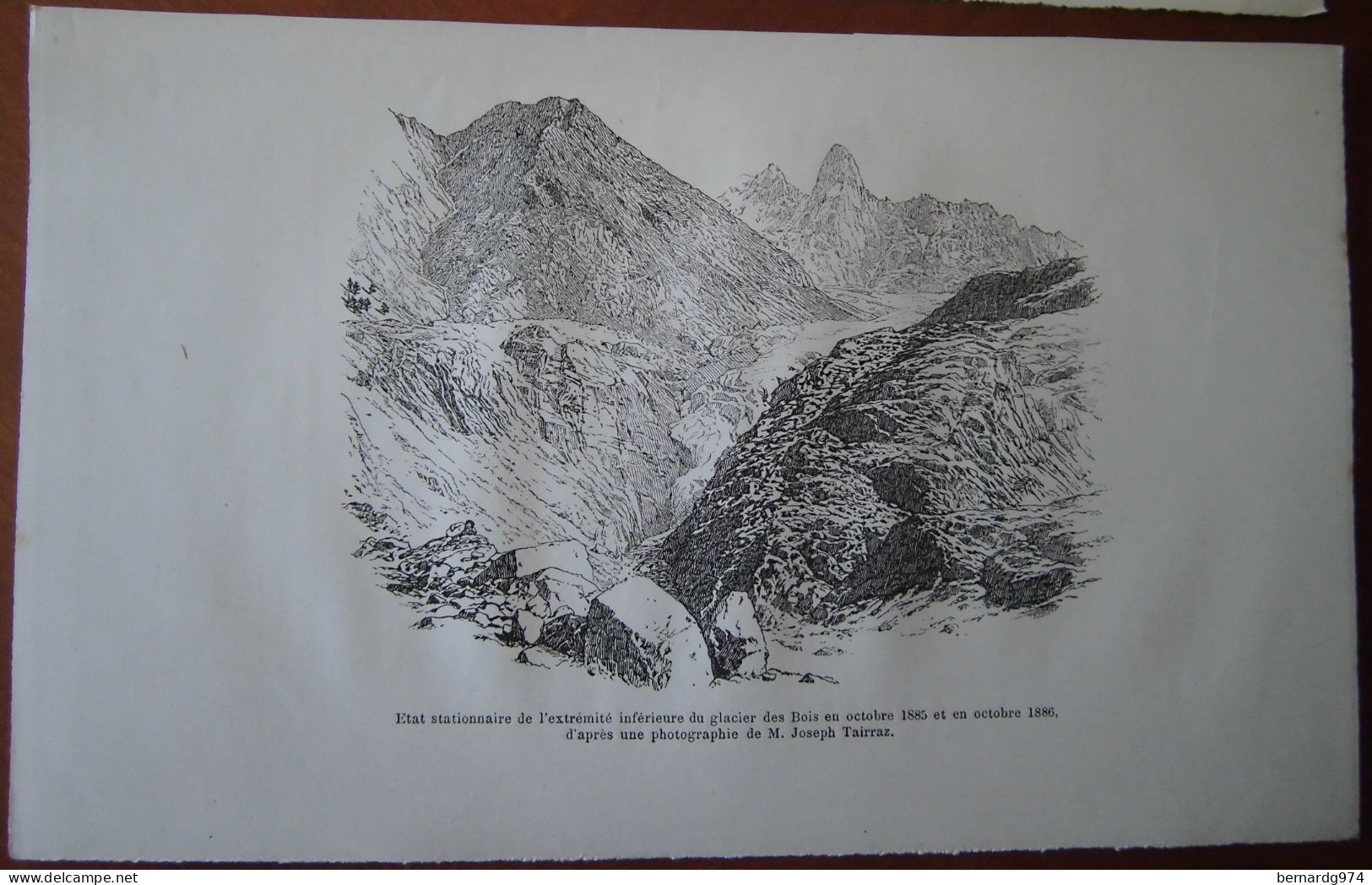Alpes : quatre gravures anciennes du Club Alpin (1886)