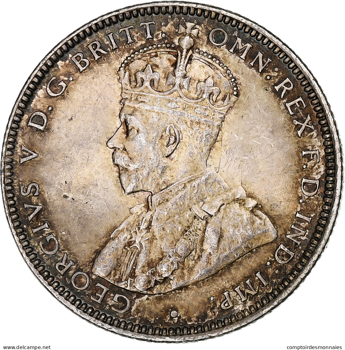 Australie, George V, Shilling, 1916, Melbourne, Argent, TTB+ - Shilling