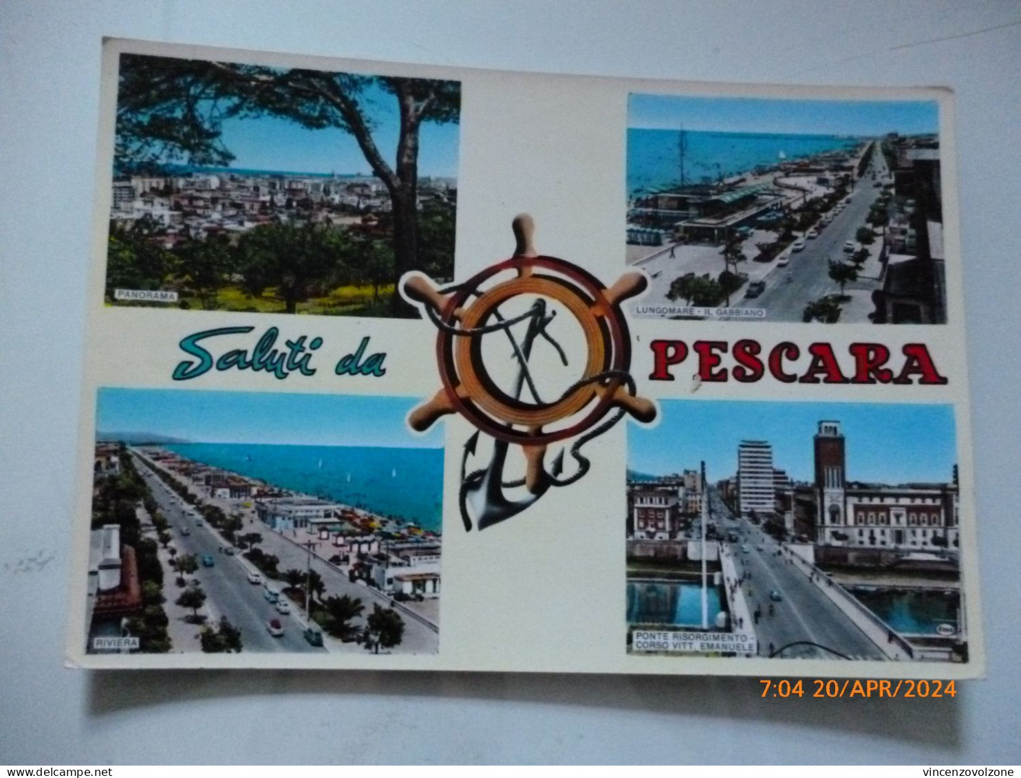 Cartolina  Viaggiata "Saluti Da PESCARA" Vedutine  1968 - Pescara