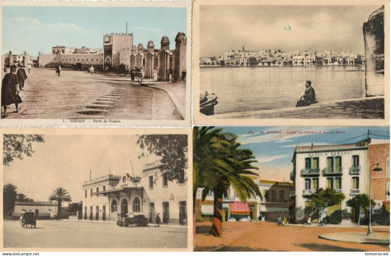 ALGERIE -SOUSSE-LOT DE SIX  CARTES - Sonstige & Ohne Zuordnung