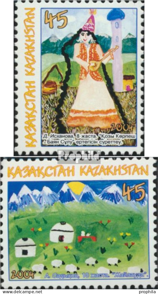 Kasachstan 470-471 (kompl.Ausg.) Postfrisch 2004 Kinderzeichnungen - Kazajstán