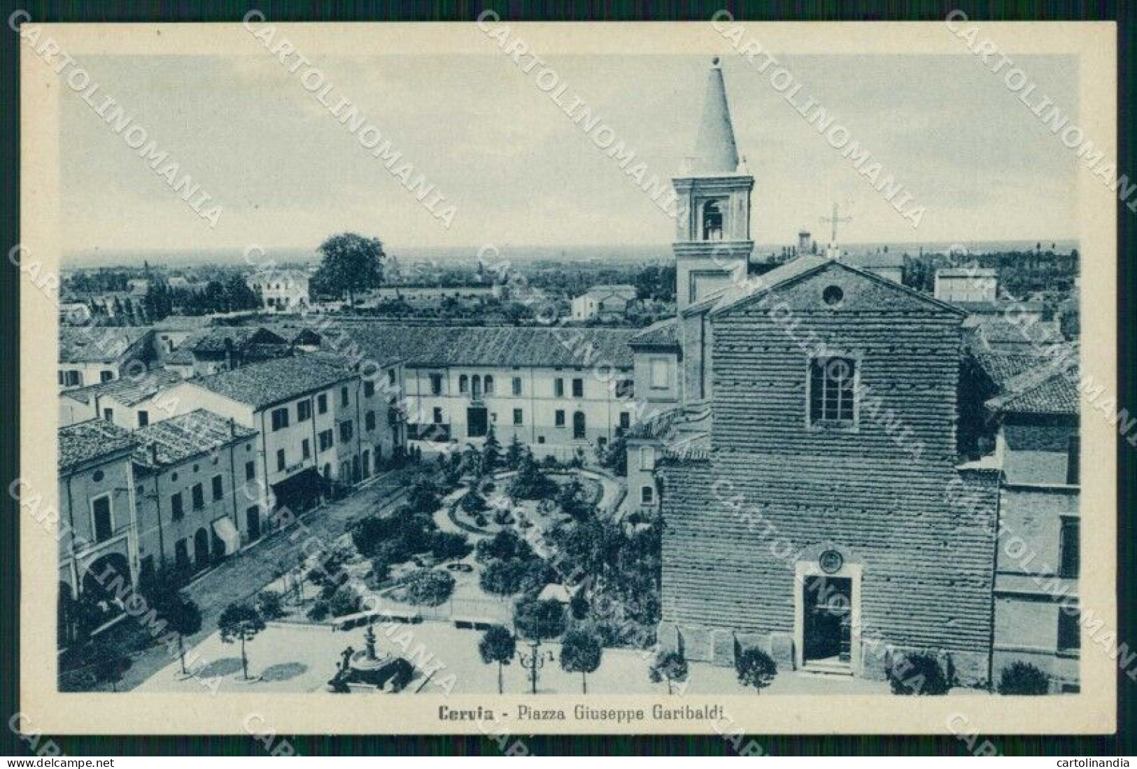 Ravenna Cervia Piazza Giuseppe Garibaldi Cartolina RB7014 - Ravenna