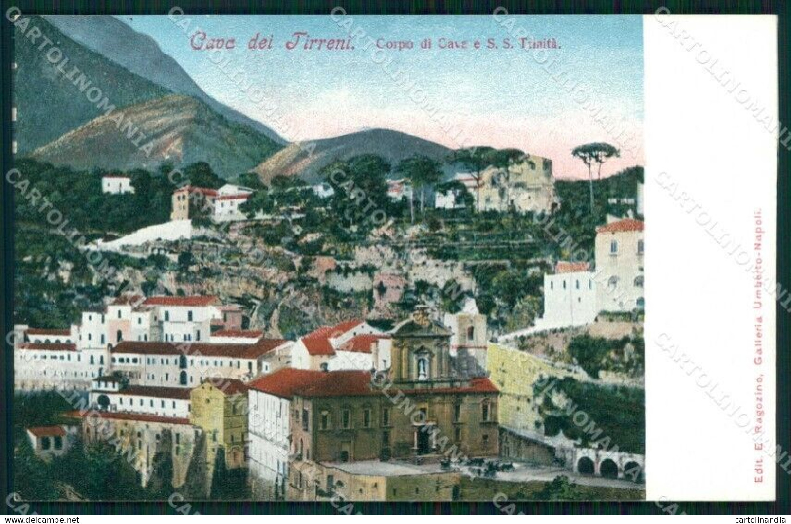 Salerno Cava De' Tirreni Corpo Di Cava E S. S. Trinità Cartolina RB7001 - Salerno