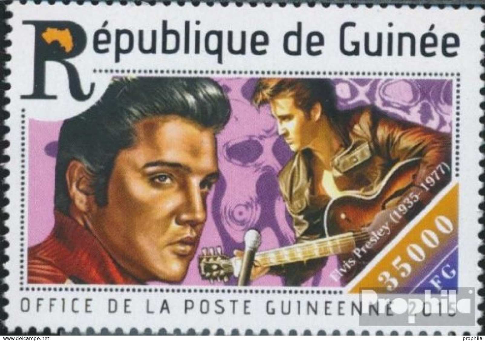 Guinea 11122 (kompl. Ausgabe) Postfrisch 2015 Elvis Presley - Guinea (1958-...)