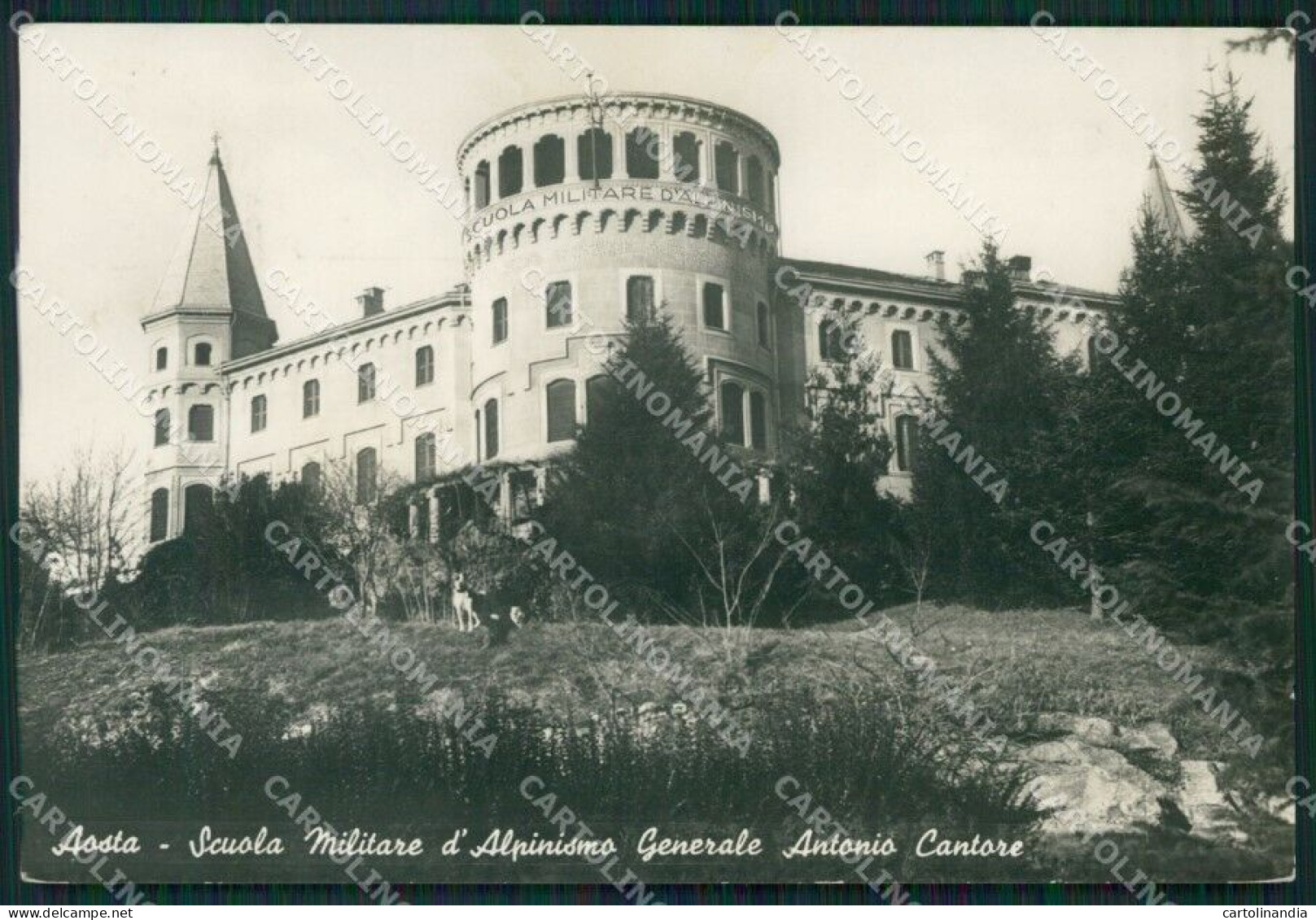 Aosta Città Scuola Militare D'Alpinismo Foto FG Cartolina ZK6688 - Aosta