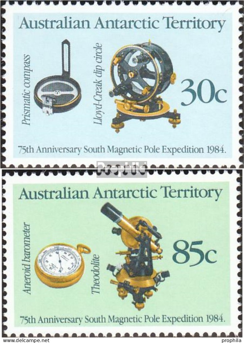 Austral. Gebiete Antarktis 61-62 (kompl.Ausg.) Postfrisch 1984 75. Jahrestag - Unused Stamps